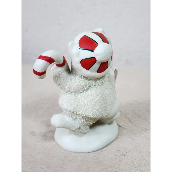 Lefton Kitty Snowflake White Figurine Year 1992 Christmas Holidays 3 1/4" Vtg - Picture 6 of 12